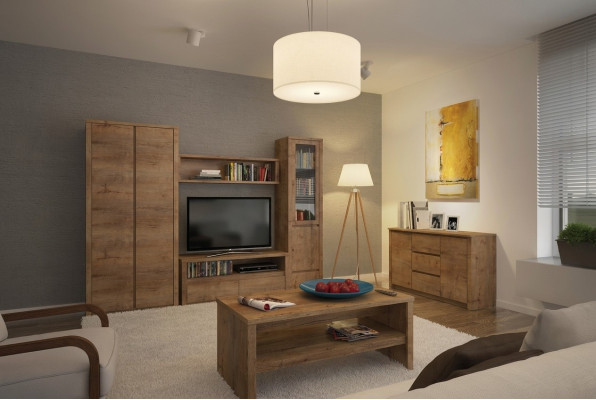 Living room furniture set design living room sideboard wall shelf dresser display cabinet 5-piece set.