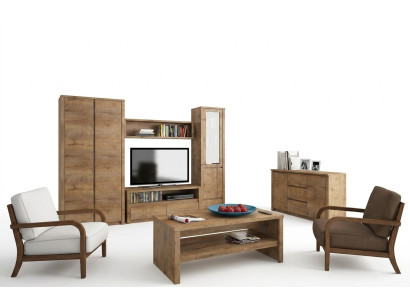 Living room furniture set design living room sideboard wall shelf dresser display cabinet 5-piece set.