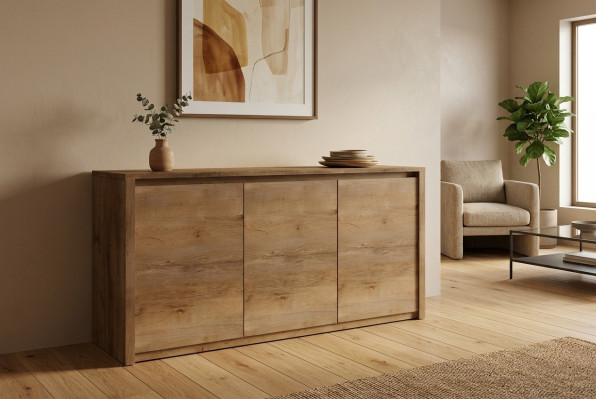 Modern wooden dresser sideboard dressers living room cabinet 130cm XL low boards