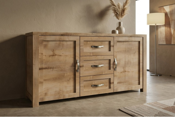 Buffet Sideboard Cabinet Wood Handmade Wood Country Style Sideboards Cabinets 2-piece.