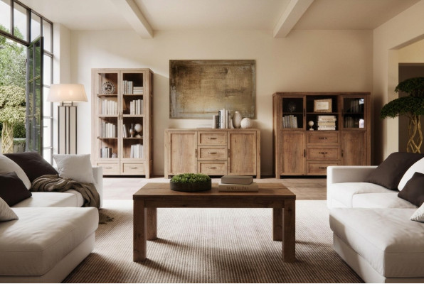Living room furniture set designer living room bookcase chest of drawers display cabinet 3 pieces. New