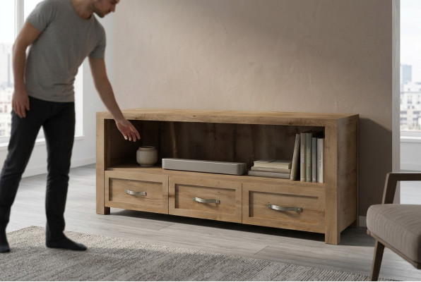 TV cabinet design sideboard television matte low cabinet new board wall luxury wood