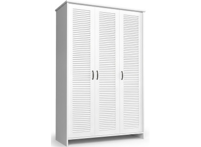 Wardrobe Art Deco Style Cabinets White Country Furniture Bedroom Closet