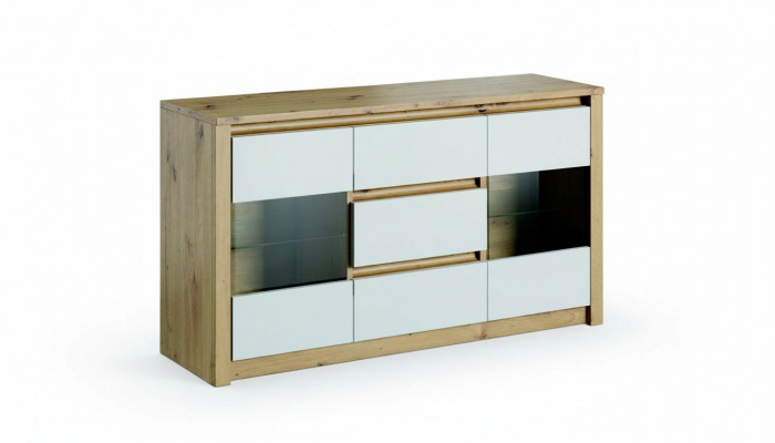 Living room shelf wood luxury furniture designer sideboard credenza board cabinet new