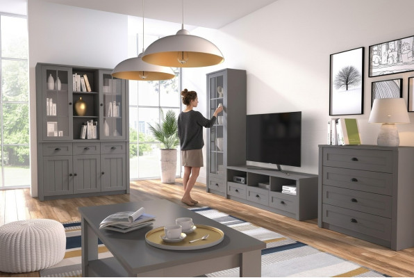 Living room furniture set designer living room sideboard coffee table furnishings 5-piece set.