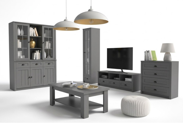 Living room furniture set designer living room sideboard coffee table furnishings 5-piece set.