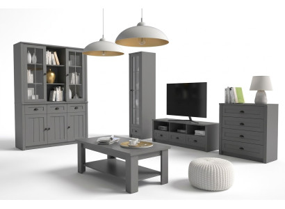 Living room furniture set designer living room sideboard coffee table furnishings 5-piece set.