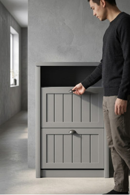 Shoe cabinet compartment chest wood solid furniture shoe rack shelf wardrobe new