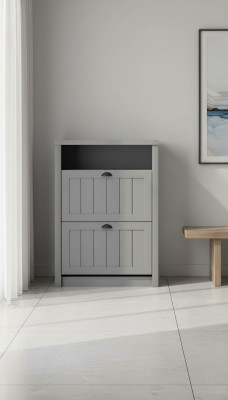 Shoe cabinet compartment chest wood solid furniture shoe rack shelf wardrobe new