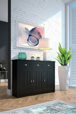 Country house green chests of drawers made of wood sideboard buffet tall cabinet chest of drawers buffet