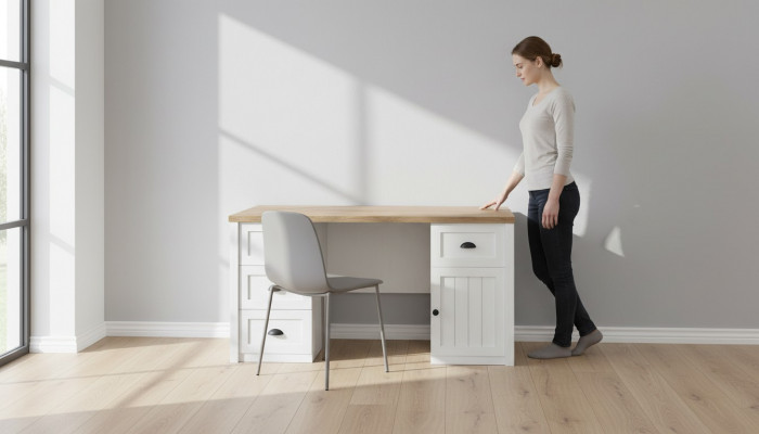 Desk Wood Wooden Desk Massive Table Office Furniture Country House Office Furniture Tables