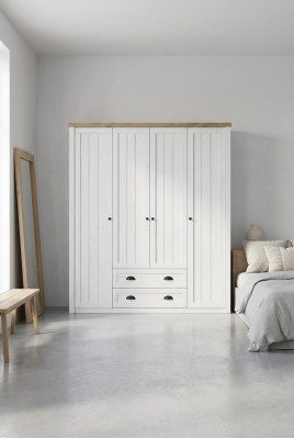 Modern style wardrobe closet wooden coat rack bedroom Art Deco