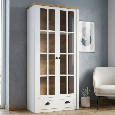 Classic Glass Bar Wood Cabinet Display Cabinet Showcase Living Room