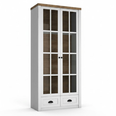 Classic Glass Bar Wood Cabinet Display Cabinet Showcase Living Room
