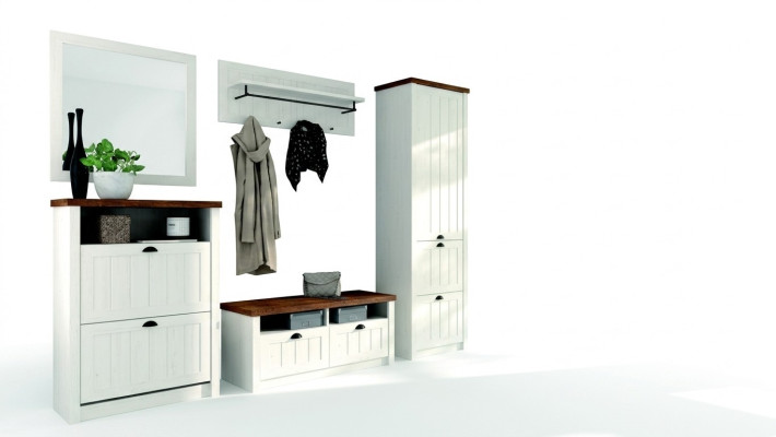 Wardrobe Set Wood Storage Door Wardrobe 5-piece New Hallway Wardrobe Hall Set