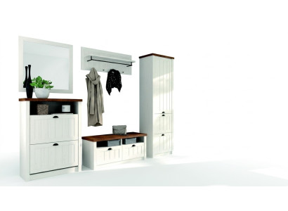 Wardrobe Set Wood Storage Door Wardrobe 5-piece New Hallway Wardrobe Hall Set