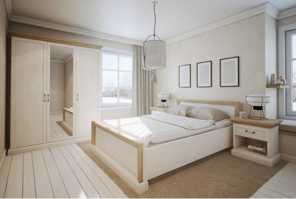 Bedroom set design modern luxury beds bed nightstand wardrobe 4 pieces