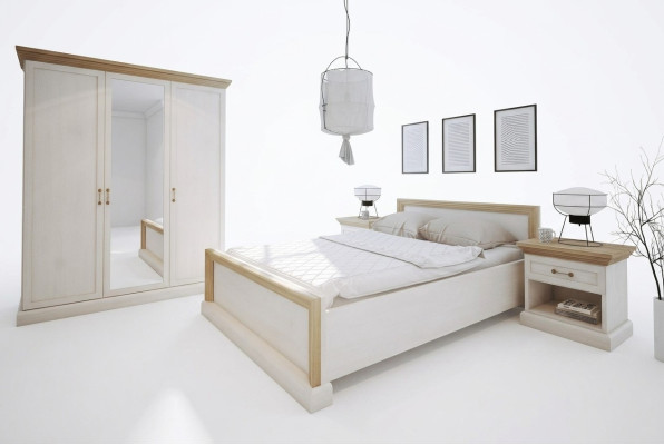 Bedroom set design modern luxury beds bed nightstand wardrobe 4 pieces