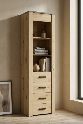 Dining room cabinet display cabinet shelf display cabinets Vitrine XL-W1D modern wood cabinet