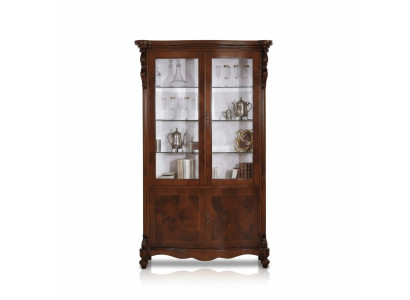 Luxury cabinet wood furniture cabinets showcase shelf filing cabinet glass cabinet antique