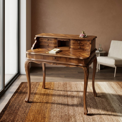Office furniture, work desk, brown desk, secretary desk, computer desk, table, tables