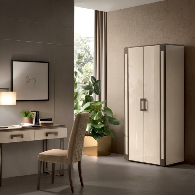 Wardrobe Bedroom Wood Cabinet Modern Style Cabinets Multi-Purpose Shelf