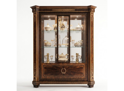 Display cabinet showcase cabinets living room show cabinets design rococo baroque wood new