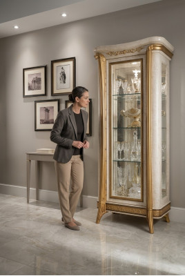 Empire-style cabinet display cabinet glass cabinet bookcase bookshelf