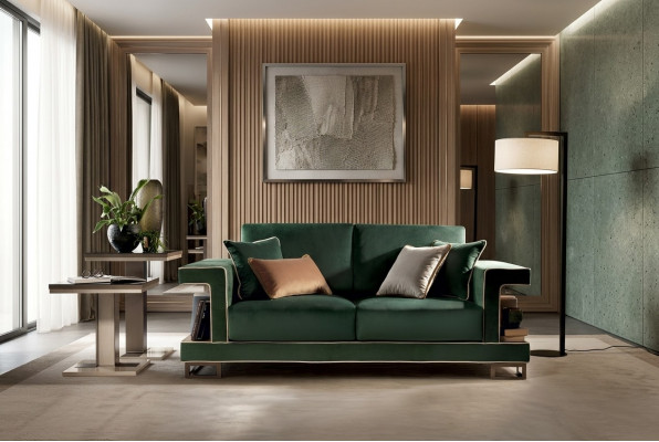 Luxury Sofa 2-Seater Furniture Design Upholstery Textile Sofas Couches New Double Sofa