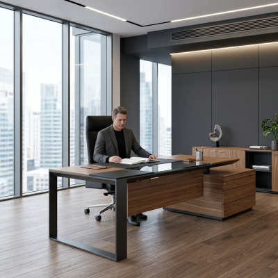 Desk computer table Italian office furniture Frezza table new