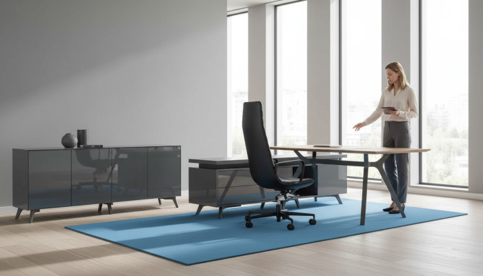 Design desk Italian furniture setup computer furniture table Frezza