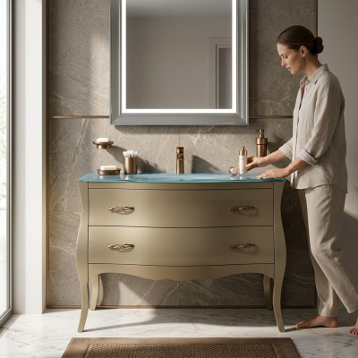 Washbasin Classic Cabinet Sink Italian Bathroom Vanity Cabinet