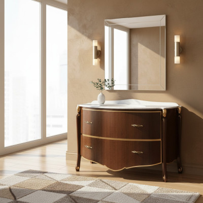 Classic washbasin cabinet sink base cabinet Italian bathroom