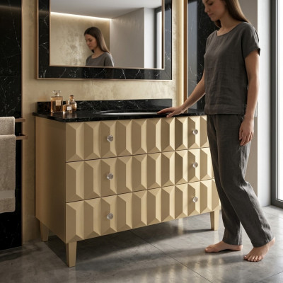 Sink washstand classic cabinet Italian bathroom vanity unit