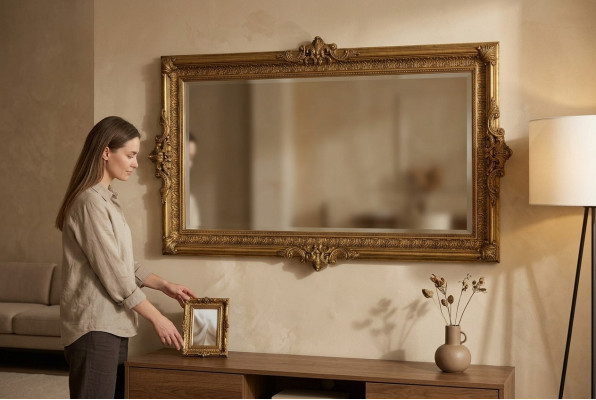 Furniture Living Interior Design Wall Mirror Wardrobe New Wall Mirror Decoration