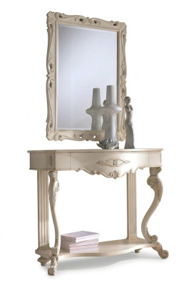 Tables consoles table side bedroom wood mirror + console table dressers
