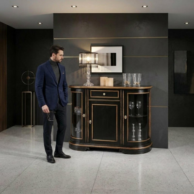 Display cabinet classic showcases living room furniture solid cupboards sideboard