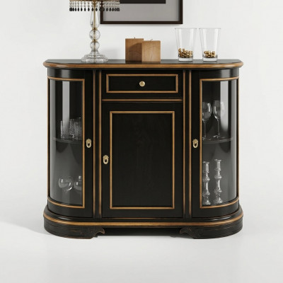 Display cabinet classic showcases living room furniture solid cupboards sideboard