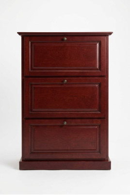 Shoe cabinet 3-compartment dresser solid wood furniture shoe bin shoe shelf shelf