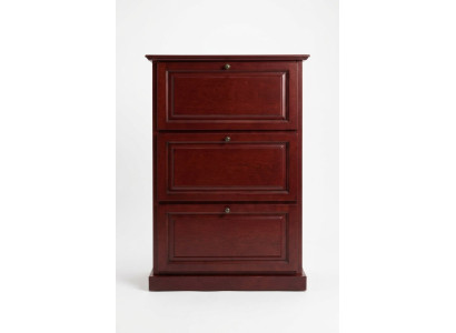 Shoe cabinet 3-compartment dresser solid wood furniture shoe bin shoe shelf shelf