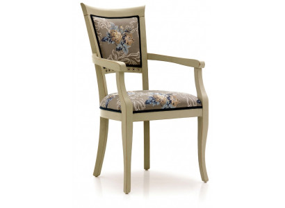 Dining room chair Art Deco armrest dining chairs design textile luxury multicolored
