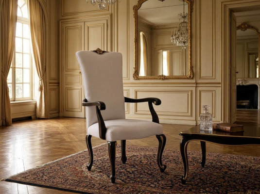 Dining room designer wood modern armchair brown luxury chair chairs armchair beige