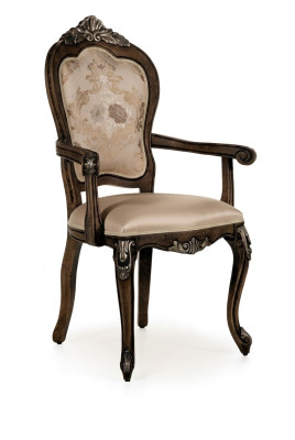 Armchair Wood Upholstered Classic Dining Room Furniture Wood Chair Chairs Armchair Furniture