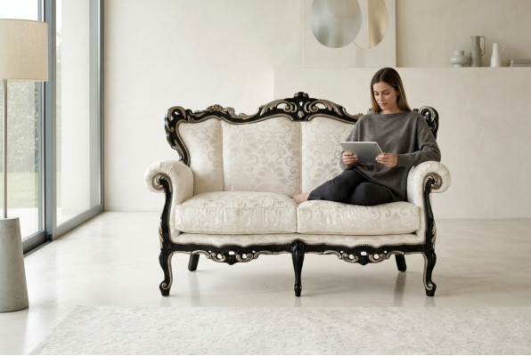 Living Room Design New Two-Seater Sofa 2-Seater Big XL Couch Sofas Couches