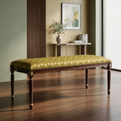 Design Luxury Stool Upholstery Modern Seat Textile Relax Side Sofa Chesterfield