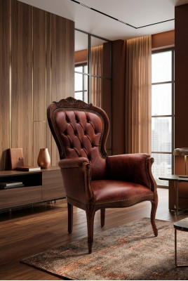 Armchair Designer Chair Upholstered Relax Fabric Textile Lounge Club Single Furniture New