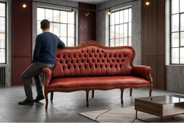 Sofa three-seater couch upholstery design seating sofas room furniture leather 3-seater classic