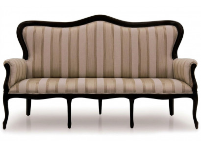 Design three-seater couch upholstered sofa Art Deco 3-seater sofas room furniture brown seat