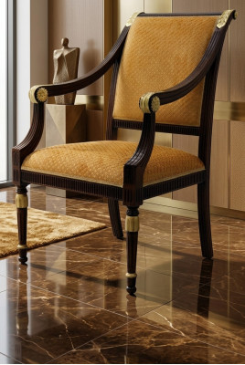 Chair Design Living Room Dining Room Wooden Chairs Upholstered Armrest Vaccari Giovanni
