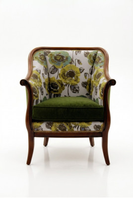 Upholstered Seat Couches One-Seater New Armchair Couch Upholstery Designer Textile 1-Seater